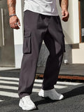Leriya Fashion Loose Baggy Cargo Pant Trouser For Men (Lf-Tp-1068_Grey_Xl)