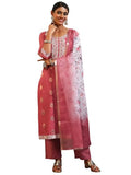 Libas Women'S Silk Blend Kurta Sets (49125_Pink_Xl)