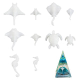SUPERFINDINGS 10 Styles Mini Resin Fillers Fish Turtle Sea Horse Molds Miniature Ocean Animal Figurines Micro Landscape Decorati