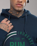 Adro Men'S Cotton Neck Hooded Sweatshirt (H24-Fast-Sb_Teal,TealApparel,XL