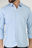 Toplot Men'S Solid Slim Fit Cotton Blend Casual Shirt With Spread Collar & Full Sleeves (Plain-Shirt-5112-Sky-Xl),Sky,,B0C65TRFGY