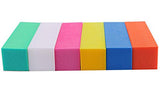 12PCS Colofull Square Nail File Sponge Art Buffer Buffing Polishing Manicure Polisher Pedicure Nail Tool Kit Set Sanding Block G