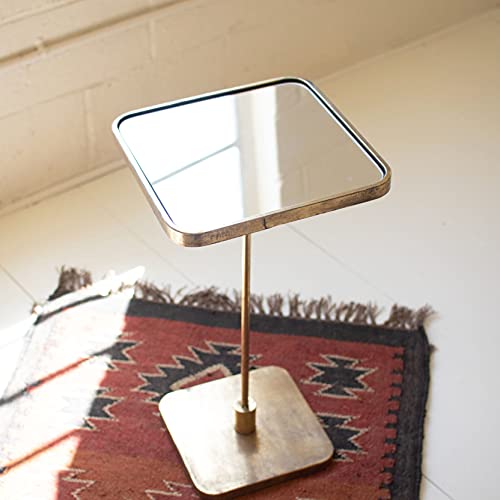 Kalalou Cll2606 Accent Cocktail Table With Mirror Top