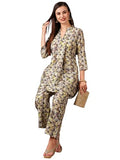 Gosriki Women'S Cotton Blend Printed Ethnic Co-Ord Set (Ays Grey-Gs_M_Grey_Medium),Grey,,B0D579CB2H
