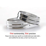 Alloy Aluminum Hub Centric Rings 106 to 100, Set of 4 - Performance Spigot Hubrings fit 100mm Vehicle Hub and 106mm Wheel Center