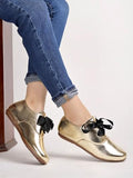 Shoetopia Women'S Casual Shoes Golden 5,Golden,5,B0CSNNDT1K