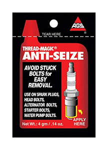 American Grease Stick Ags Thread-Magic Spark Plug Anti-Seize Single-Use 4G Pouches Pack Of 25 (Tmp-1-100)