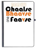 Udnag Ruled Notebook Diary Gujju | Badhu Chaalse Bhaavse One Faavse, [A5 80Pages 80Gsm]