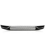 PIT66 Front Bumper Radiator Lower Grille Grill and Fog Light Cover Chrome w/o Hole Compatible with Volkswagen Passat 2012-2015 5