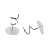 Sowaka 15 Pcs Twist Pins Upholstery Clear Heads Slip Cover Fasteners Headliner Pins for Sofa Car Van Home Furniture Hold Bed Ski
