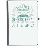 Udnag Ruled Notebook Diary Car | Some Men Take Good Care Of A Car; Others Treat It Like One Of The Family, [A5 80Pages 80Gsm]