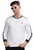 ADRO Full Sleeve Tshirt for Men | Full T Shirt for Men | 100% Slub Cotton Tshirt | Full Sleeve T-Shirt | Mens Full Sleeves T Shirts |FR3-24-WHI-WH-XL White,White