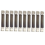 ATORSE 2x10x Shrapnel Purse Making Supplies Metal Frame Kiss Clasp 9x1.4 cm Silver