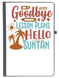 Udnag Ruled Notebook Diary Summer | Goodbye Lesson Plans Hello Summer, [A5 80Pages 80Gsm]