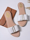 Shoetopia Girls Flat-104 White Flat Sandal - 6 Uk (Girls-Flat-104-White),White,6,B0CQK3G7SB