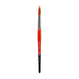 KINGART Premium Radiant 6000-14 Round Series Artist Brush, Synthetic Taklon Hair, Short Handle, for Acrylic, Oil and Watercolor 