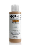 Fluid Acrylics by GOLDEN, Raw Sienna, 4 fl. oz. Bottle, Professional Acrylic Paint, SemiTransparent