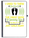 Udnag Ruled Notebook Diary Walking | I Used To Think That One Of The Great Sign Of Security, [A5 80Pages 80Gsm]