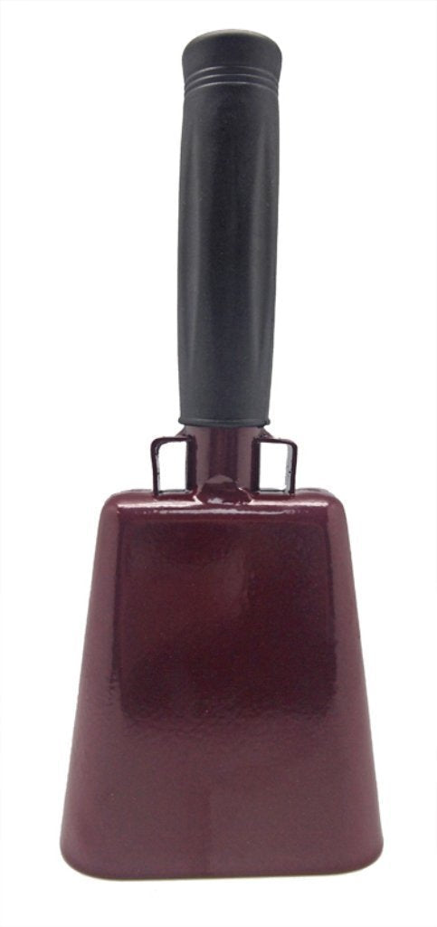 Toys+ Cowbell with Handle Various Sizes and Colors (Maroon, 6)