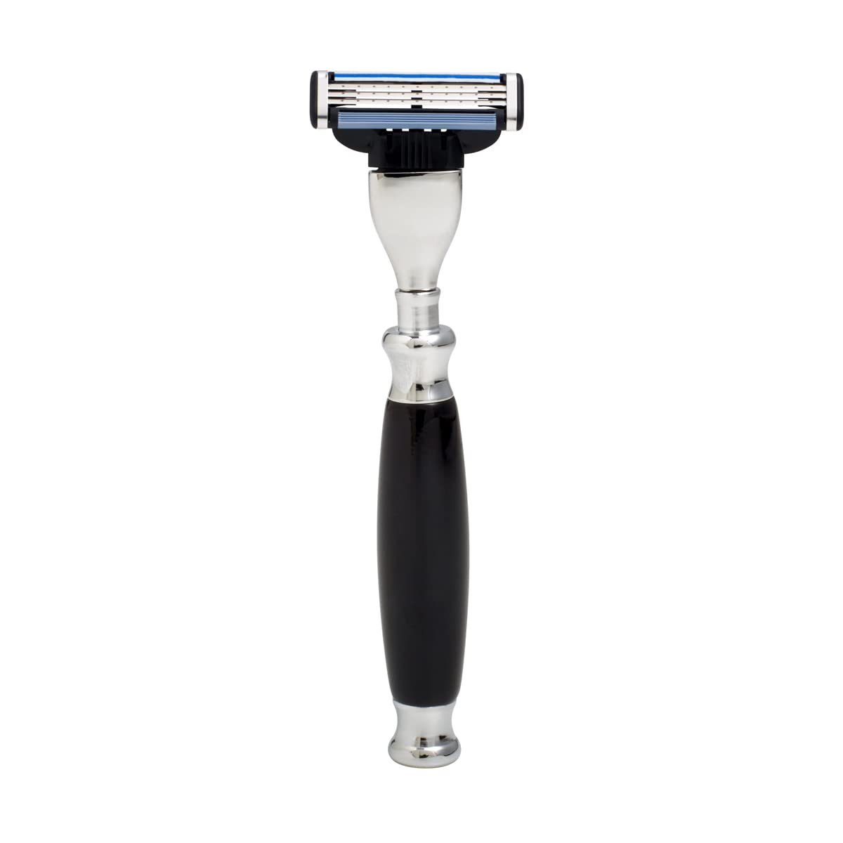 Union Razors Ss3Rz Razor With Black Resin Handle And Lubricating Strip - Reusable Mens Shaving Razor