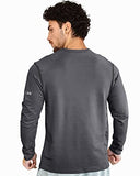 Eyebogler Mens Dry Fit Round Neck Full Sleeve Casual Tshirt,Night OwlApparel,XL