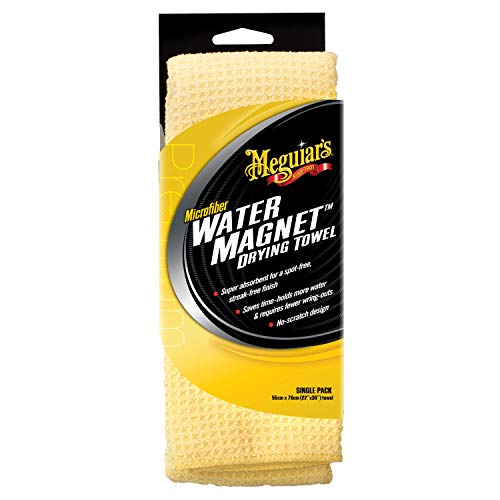Meguiar'S Water Magnet Microfiber Drying Towel - Premium Car Drying Towel That'S Super Plush, Water Absorbent & Scratch-Free - 1