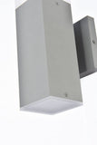 Living District Raine Integrated Led Wall Sconce In Silver