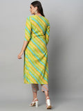 Anni Designer Women'S Cotton Blend Straight Printed Kurta With Pant Set (Sumali Green-Nw_M_Green_Medium),Green,M,Cotton Blend,Regular,Kurta