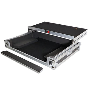 Prox Flight Case For Pioneer Ddj-Rev1 Digital Controller With Sliding Laptop Shelf - High-Density Protective Foam For Interior S