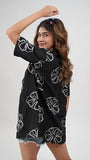 Leriya Fashion Regular Fit Women Western Shirt (Lf-Dp-W-Ms6218_Black,BlackApparel,L