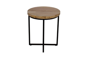 Ames Solid Wood Modern 20 Round End Table