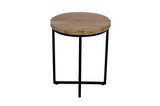 Ames Solid Wood Modern 20 Round End Table
