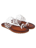 Shoetopia Girls Kolhapuri-177 White Flat Sandal - 8 Uk (Girls-Kolhapuri-177-White),White,8,B0CQK7DXYJ