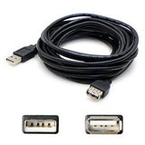 Addon 15.24Cm (6.00In) Usb 2.0 (A) Male To Female Black Extension Cable