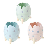 MILLOR Plastic Pen Holder, Multicolour, Dinosaur Egg Design, Desk Organizer for Office and Study Table, 2 Pieces