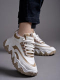 Shoetopia Casual Sports Shoe Sneakers Casuals For Women & Girls /Eu37 Tan,Tan,4,B0DRJGNRZD