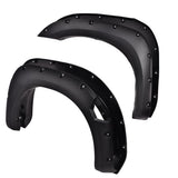 PIT66 Fender Flares, Compatible with 2004-2015 Nissan Titan Pocket Rivet Style Textured Black Wheel Cover Protector Mudguards 4P