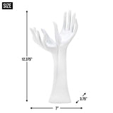 Koehler 10016188 12.375 Inch Helping Hands Jewelry Holder, No Size, White