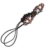 Amariver 2 Pieces Rhinestone Beaded Elastic Headband