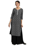 Libas Women'S Cotton Regular Kurta (37254_Black