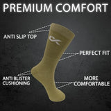 Xjarvis Texas Army Mens Cotton Formal Socks Calf-Length Long Socks For Office Dress Daily Use Odour-Free Breathable Sweat Control Soft Elastic Comfortable Wear Pack Of 12,Army,,B0CQG76RPP