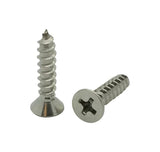 BCP Fasteners 100 Qty #10 x 3/4 Flat Head 304 Stainless Phillips Head Wood Screws (BCP26)