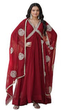 Wedani Georgette Sequins-Work Anarkali Kurta Set For Women (In Alpha M Regular Maroon),MAROON,M