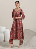Libas Women'S Cotton Kurta Set (400358 Red S