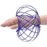 Digital Energy Kinetic Educational Spring Toy - Multi Sensory Interactive 3D Shaped Flow Ring (Royal Blue)