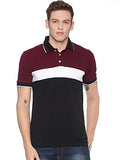 Adro Premium Men'S Regular Fit Polo T-Shirt (Burgundy, Xl)