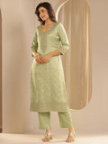 Libas Women'S Silk Blend Kurta Sets (99477 Green 2Xl