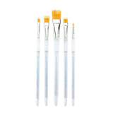 Aqualon Royal & Langnickel Wisp Flat Artist Brush Set, 5Piece