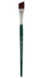 Silver Brush Limited 2506-5/8 Ruby Satin Angle Paintbrush for Oil, Acrylic, and Heavy Body Paints, Size 5/8 Inch, Short Handle