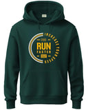 Adro Men'S Cotton Neck Hooded Sweatshirt (H24-Fast-Grn-L_Green)